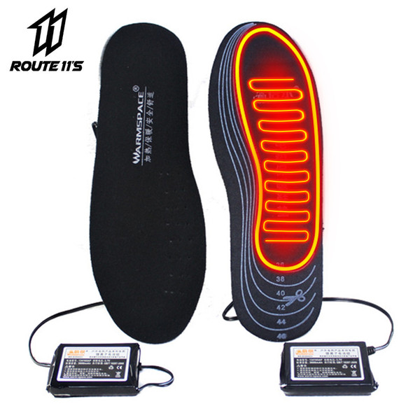 Motorcycle Boots Heated Insoles Keep Warm Battery Powered Winter Thermal Moto Motorcycle Shoes Electric Heating Insoles Unisex