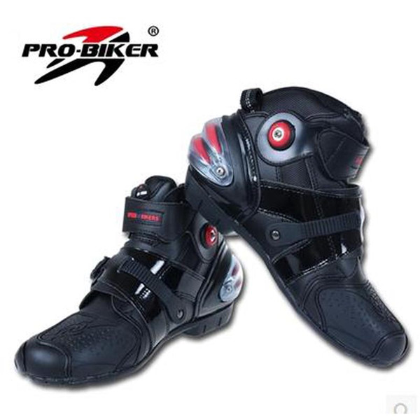 Pro-biker Motorcycle boots Ankle pu leather Motocross Motorbike Riding boots Shoes for women men