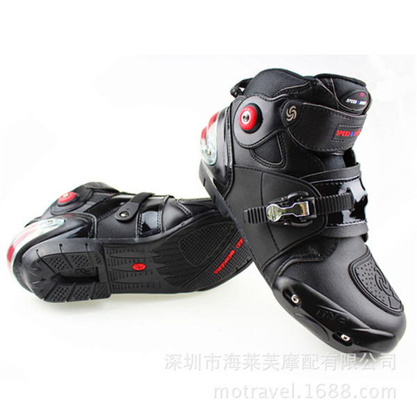 Newest Speed Motorcycle riding shoes, short boots, anti fall racing shoes, spring summer racing boots Collision avoidance