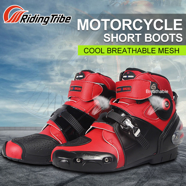 PRO-BIKER SPEED Racing Motorcycle Boots Moto Off-Road Breathable Motorbike Outdoor Sports Protective Shoes Men Botas 3 Colors