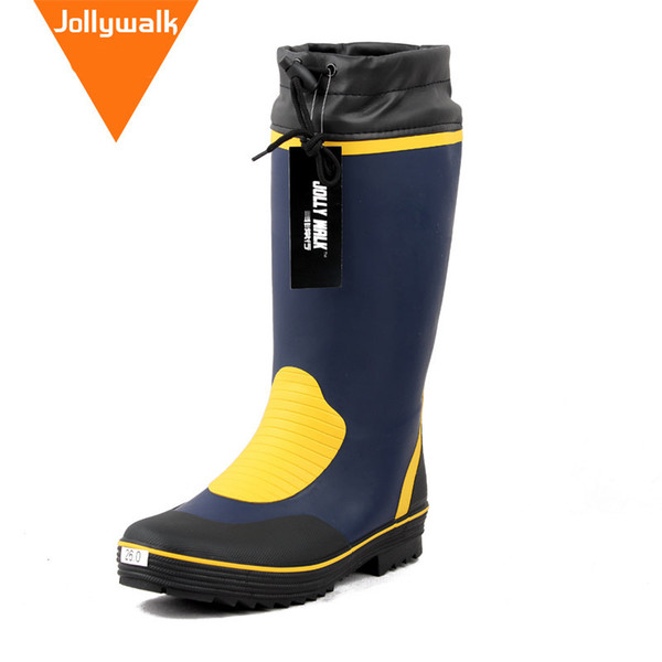 100% Waterproof Motorcycle 4 seasons Rain Boots non-slip Rubber shoes Racing boots Plug size Men outdoor boot