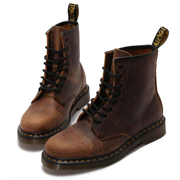 New 2016 Men Cowhide leather Retro Motorcycle Boots motorbike protective boot motorcyclists street shoes motorcycle gear