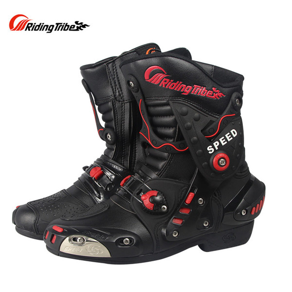 Pro Biker Speed A010 Motorcycle Off Road Riding Protective Boots Moto Motorbike Racing Scooter Motocross Boots Gear