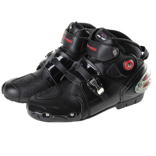 Motorcycle Boots Pro-biker SPEED moto Racing Motocross Shoes Motorbike protection Black red white size EU 40-47 big size