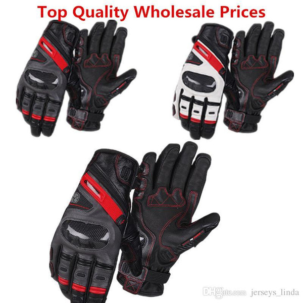 New Motorcycle Gloves Leather Male off-road Locomotive anti-skid Riding Full Finger Gloves Racing Knight Equipment Outdoor Sports Racing TG0