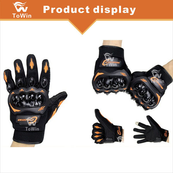 Gloves Finger Touch Screen Functional Motorcycle Electric Bicycle Bike Racing Daily Cold and Wind Protection Drip Plastic Antiskid Gloves