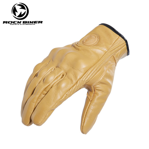 2018 new rock biker retro-all-finger motorcycle gloves summer men riding motorcycle protection gear cross-country gloves