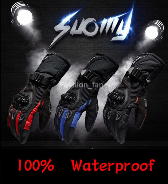 motorcycle gloves 100% Waterproof windproof Winter warm Guantes Moto Luvas Touch Screen Motosiklet Eldiveni Protective Free Shipping