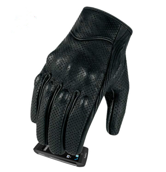 Motorcycle Gloves Goatskin Leather Touch Screen Men Women Moto Glove Electric Bike Luvas da motocicleta Os carros eletricos Sale