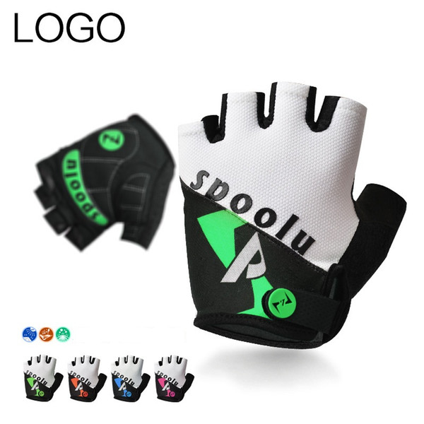 SPOOLU Unisex Gloves Men Sports Half Finger Anti Slip Gel Pad Motorcycle MTB Road Bike Gloves M-XL 4 Colors Bicycle Gloves