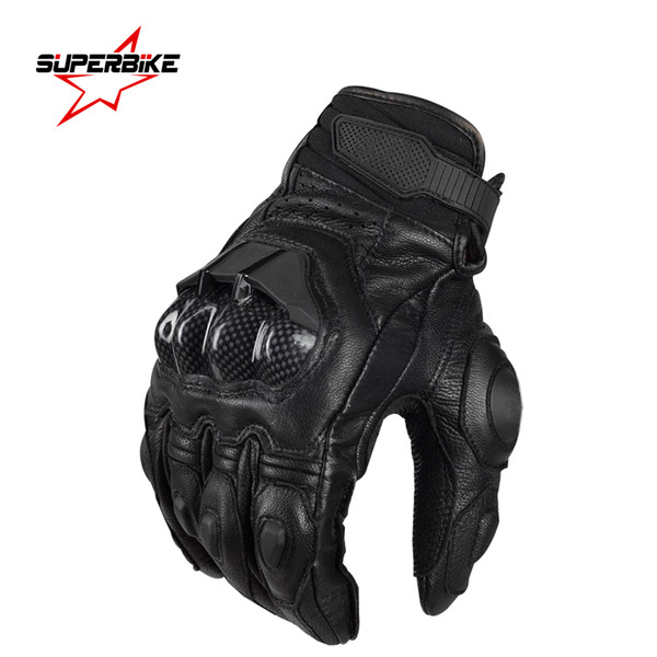 Motorcycle Gloves Leather For Men Motorbike Gear AFS6 Racing Glove Full Finger Goatskin Leather for Man Cycling Full Finger Wholesale