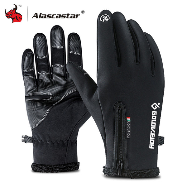 Motorcycle Winter Warm Waterproof Windproof Protective Gloves Touch Screen Guantes Luvas Warm Fleece Lined Gloves