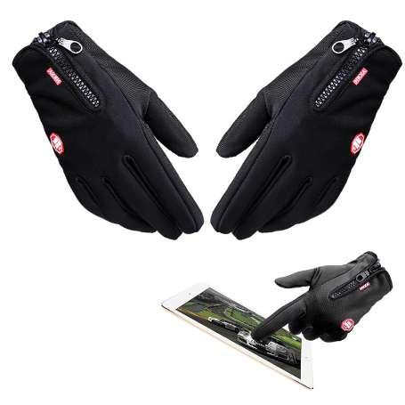 Hot Motorcycle Gloves Windstopper Full Finger Ski Gloves Warm Riding Glove Outdoor Sports M L XL Size Car-styling Touch Screen