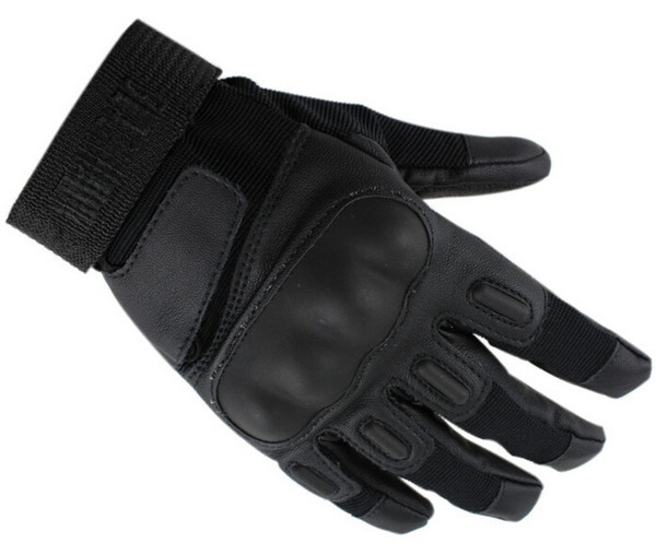 Leather Full finger Racing Airsoft Hunting Cycling Riding Outdoor sports gloves