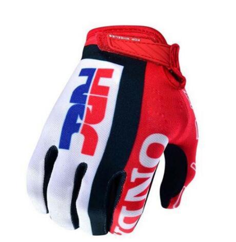 Motorbike HRC Red Air Mesh Gloves Dirt Bike Riding Motorcycle Motorbike Riding Touring Men's Gloves