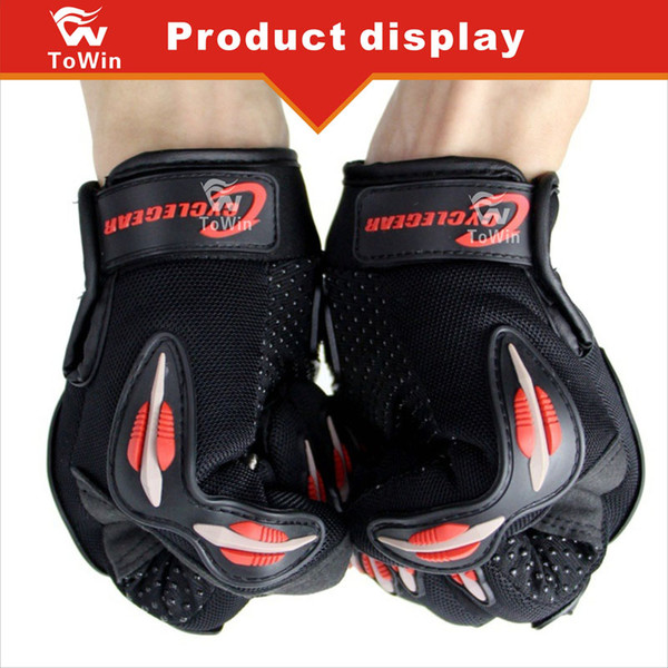 New Arrival Cycling Bicycle Motorcycle Bike Outdoors Sports Full Finger Protective Gear Racing Unisex Gloves Free Shipping Palm Protection