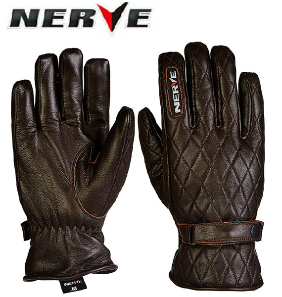 2016 New Authentic German NERVE KQ-1031 leisure waterproof leather motorcycle gloves winter warm Motorbike Knight gloves size M L XL