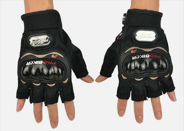 motorcycle half finger protection gloves POR-BIKER motorbiker cycling glove moto sports racing MTB ATV DIRT BIKE non-slip gloves