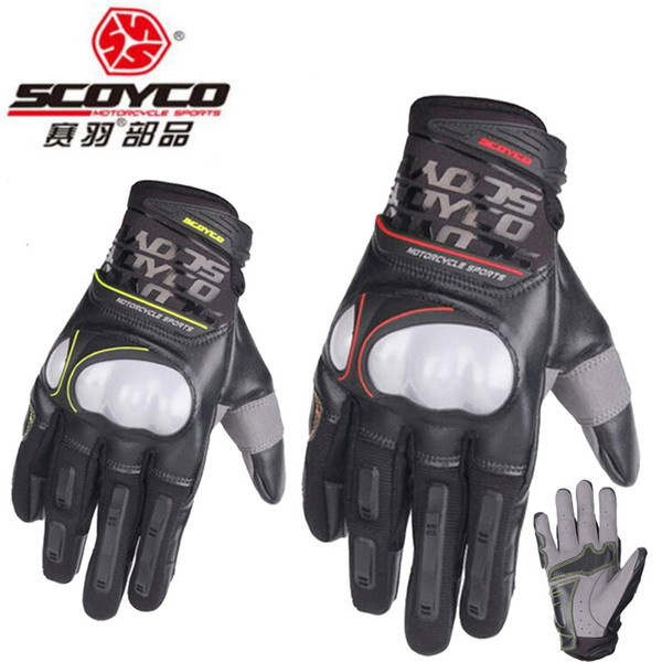 2018 Summer New Breathable SCOYCO Motorcycle Gloves MC49 Motorbike Ridding glove Wrestling prevention Reflective Shell Palm skid