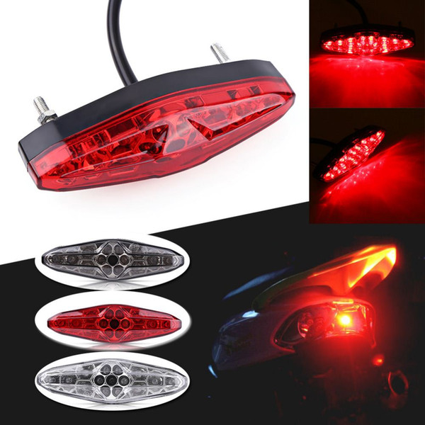 Hot! 12V 15 LED Motorcycle Portable Integrated Brake+Turn Signals Tail Lights Motorbike Rear Light ATV Dirt Bike Universal