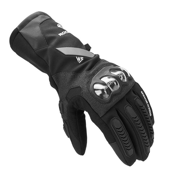 Men Winter Motorcycle Gloves Touch Screen Warm Waterproof Hard Shell Protective Racing Gloves Luva Motociclista Glove M-XXL