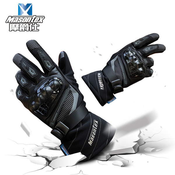 Masontex Unisex Full Finger Motorcycle Gloves Screen Touch Motorbike Riding Guantes Waterproof Motocross Cycling Gloves MTO-37