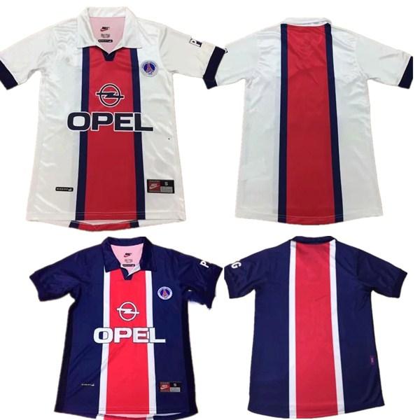 1998 1999 PSG Retro soccer Jersey WORNS SIMONE OKOCHA LEROY AVELAINE ADAILTON 98 99 HOME blue RAI classic paris camisas de futebol S-XXL