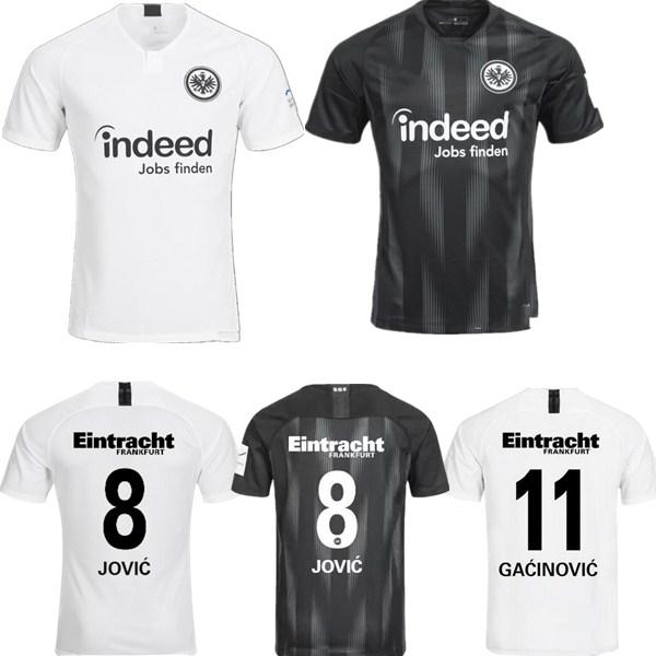 18 19 Eintracht Frankfurt soccer jersey home away 2018 2019 Frankfurt Europa League HALLER JOVIC REBIC football shirts top quality customiz