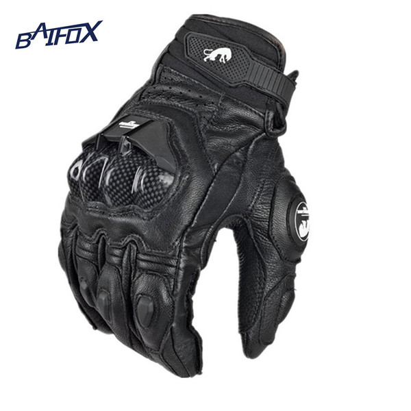 Wholesale- Hot selling Cool motorcycle gloves moto racing gloves knight leather ride bike driving bicycle cycling Motorbike