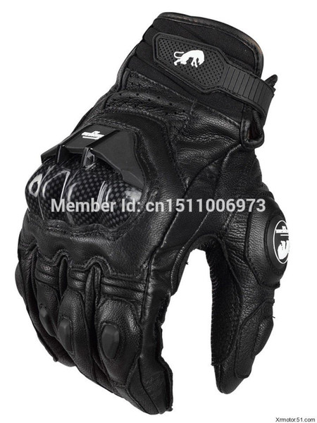 Wholesale- Free Shipping AFS 6 Men's Leather Racing Gloves Motorcycles Protective Gloves Highway Gloves