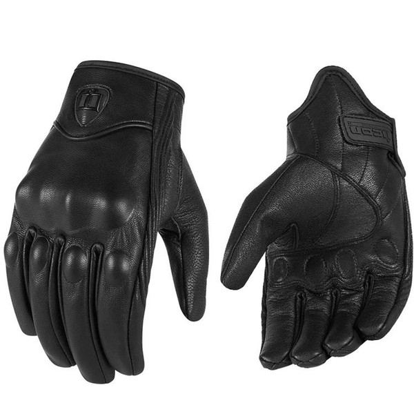 Motorcycle gloves Leather winter windproof warm Gloves Racing Protection Equipment Men's Gloves for motor bike M L XL