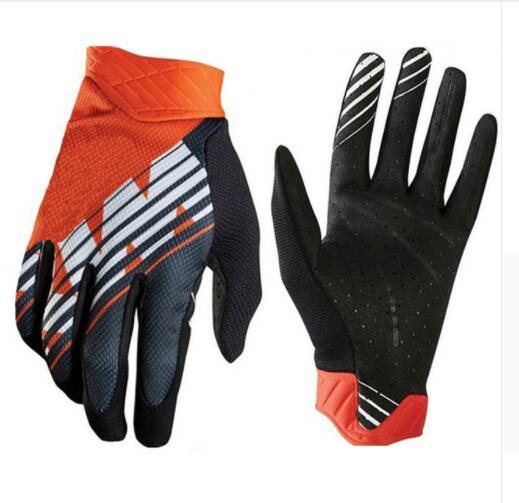 Wholesale KTM Motorcycle gloves Downhill mountain bike gloves Men MX Motocross full finger gloves DH MTB Cycling racing glove Luvas Guant16