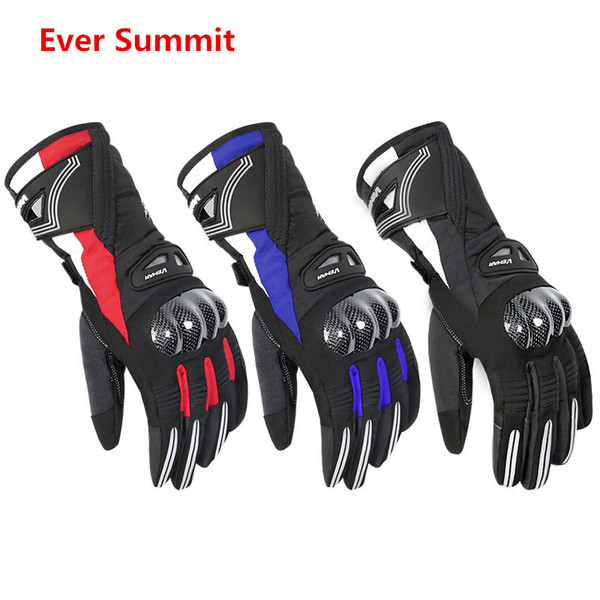 Motorcycle Gloves Outdoor Sports full finger knight anti-skid riding motorbike 3D Breathable Mesh waterproof Leather Locomotive Glove WP-04