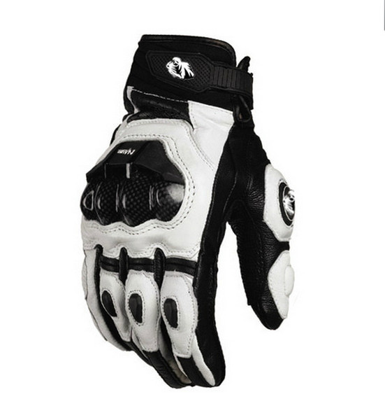 2015 models France Furygan AFS 6 10 top racing gloves motorcycle gloves leather gloves with carbon fiber black/white size M L XL