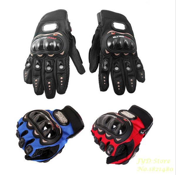 Hot Sale !! 1 Pair Black Sports Motorbike Motorcycle Gloves 3D-Dimensional Breathable Mesh Fabric Summer Gloves Popular Leather