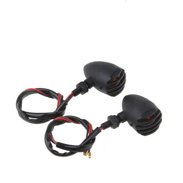 2Pcs Universal 3 Wire Vintage Bullet Turn Signal Light Indicator Motorcycle Lights Vintage Lights order<$18no track