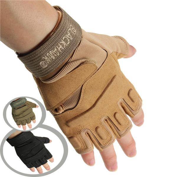 New Motorcycle Half Finger Gloves Military Tactical Airsoft Cycling Knuckle M/L/XL order<$18no tracking