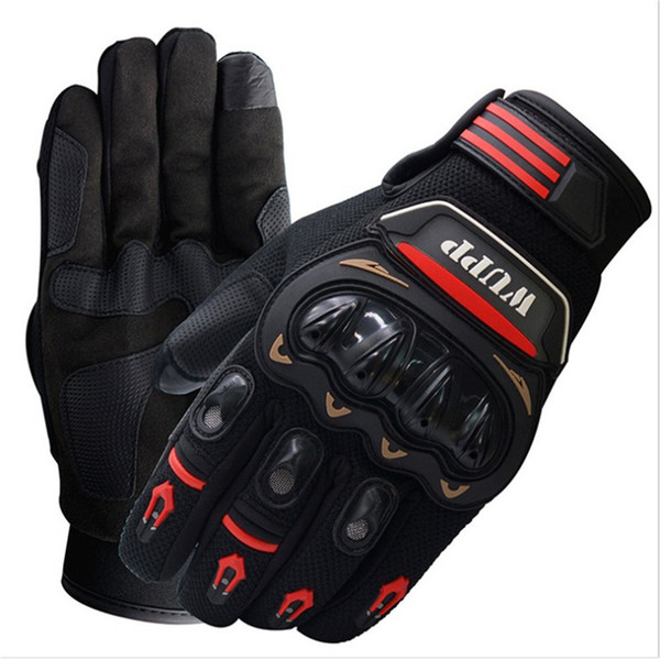 Glove Motorcycle Men Woman Breathable Gloves Motorcycle Leather Full Finger Wearable Moto Summer Touch Screen Gloves