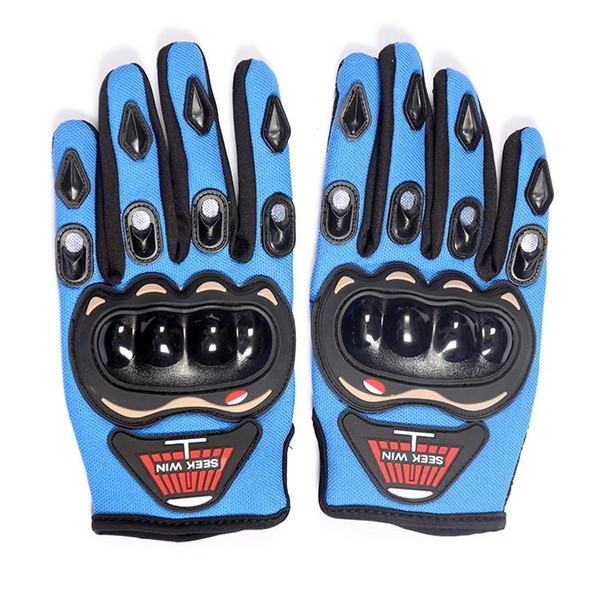 Motorbike Racing Gloves Motorcycle Men New Racing Bike Bicycle MTB Cycling Full Finger Protective Gloves Black Red Blue