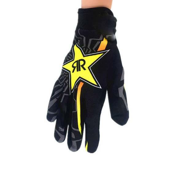 Rockstar Motocross gloves Cycling Riding Bike Sports Mountain Bicycle Racing Motorcycle Full Finger Gloves M/L/XL Free Shipping