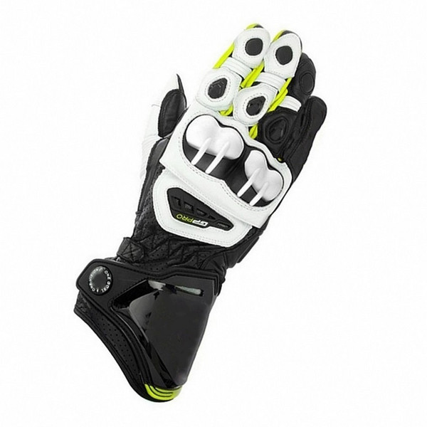 New 2 Colors 100% Genuine Leather GP PRO Motorcycle Long Gloves Racing Driving GP PRO Motorbike Original Cowhide Gloves