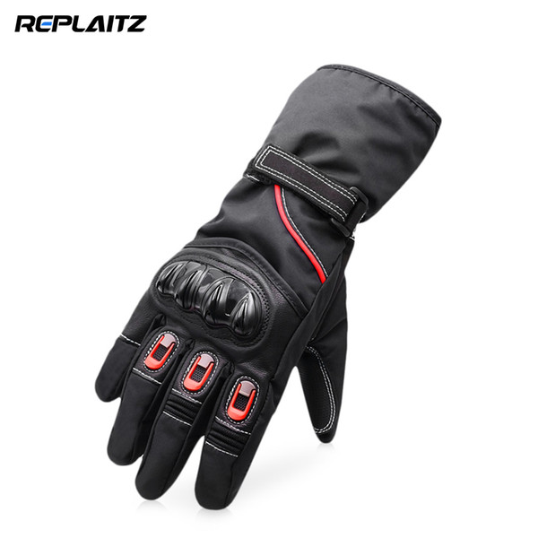 Water Resistance Motorcycle Gloves Full Finger Hands Protective Gears L/XL Size Unisex Glove for Outdoor Riding Skiing Touchable