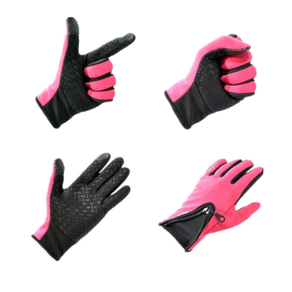 10 pair/lot Breathable Wearable Full Finger Outdoor Wind-proof Sport / Cycling / Riding Gloves with The Function of Screen Touch CYC_90P