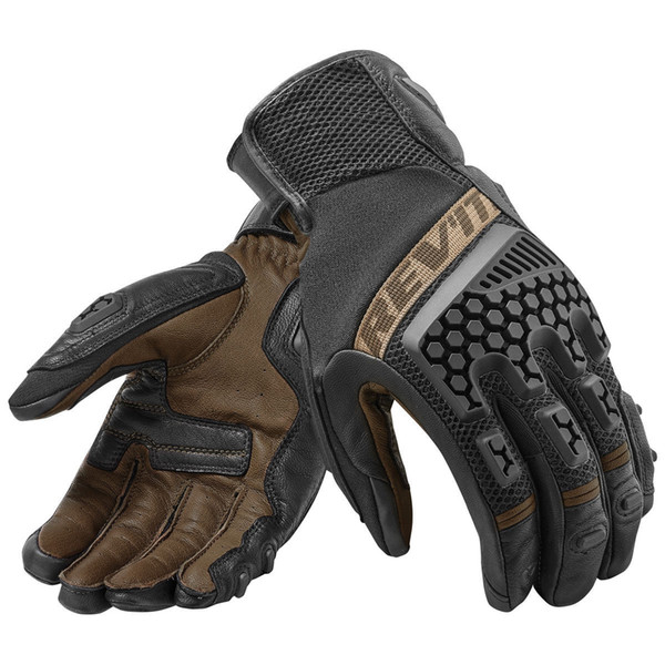New 2018 Revit Sand 3 trial motorcycle adventure touring ventilated gloves Genuine Leather Motorbike Gloves