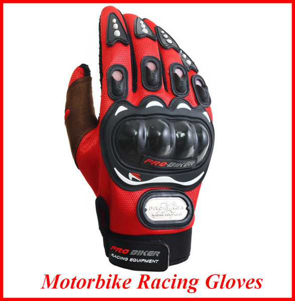 Motorcyle Racing Gloves Motorbike Men New Racing Bike Bicycle MTB Cycling Full Finger Protective Gloves Black Red Blue OUT058