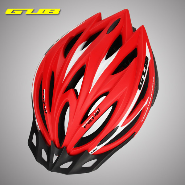 Red Black Gray Blue GUB M1 Ultralight 21 Holes Cycling MTB Mountain Road Bicycle Bike Helmet With Visor