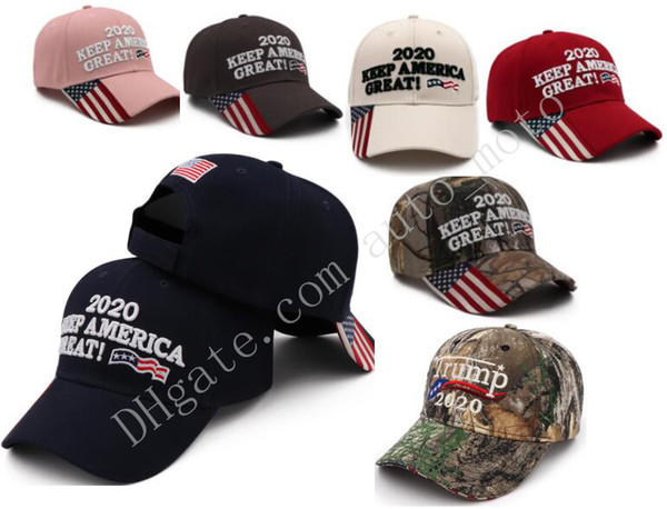 7 types High quality sun Hats Donald Trump 2020 Three-dimensional baseball caps us presidential election hat camouflage Baseball Caps