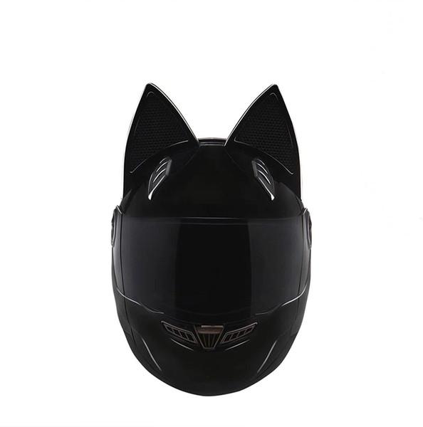 NTS-003 NITRINOS Brand motorcycle helmet full face with cat ears Personality Cat Helmet Fashion Motorbike Helmet size M /L/XL /XXL