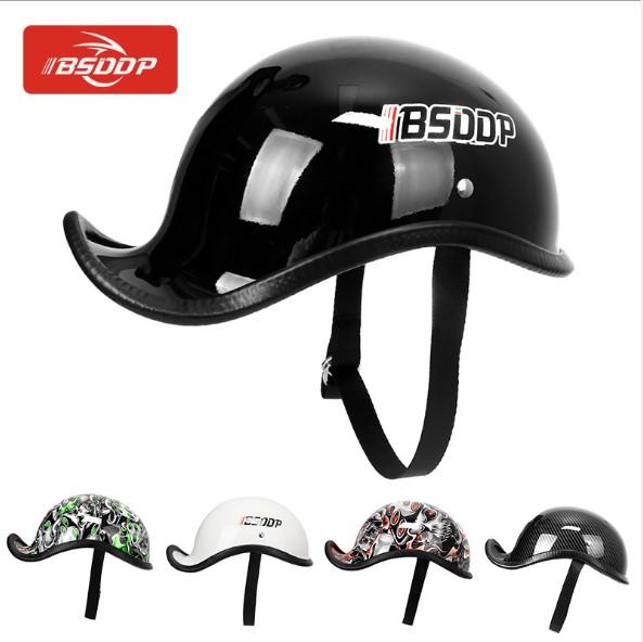 2019 NEW High quality ABS carbon Retro Motorcycle harley helmets unisex motorbike DOT Approved Half Helmet Harley Rider helmet BSDDP L-XL