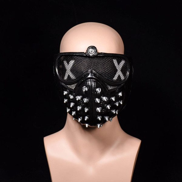 2022Motocycle Face Mask Halloween Punk Devil COS Anime Stage Performance Mask Hip-hop Rivet Dead God Cool Motocycle Accessories